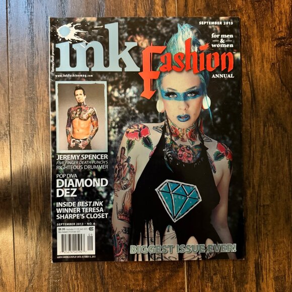 Ink Fashion Annual Magazine September 2013 Best of Ink Jeremy Spencer Diamond De - Picture 1 of 4